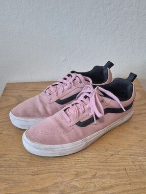 Vans Kyle Walker Shoes Mens Pink Black Low Top Athletic Sneakers Sz 11.5